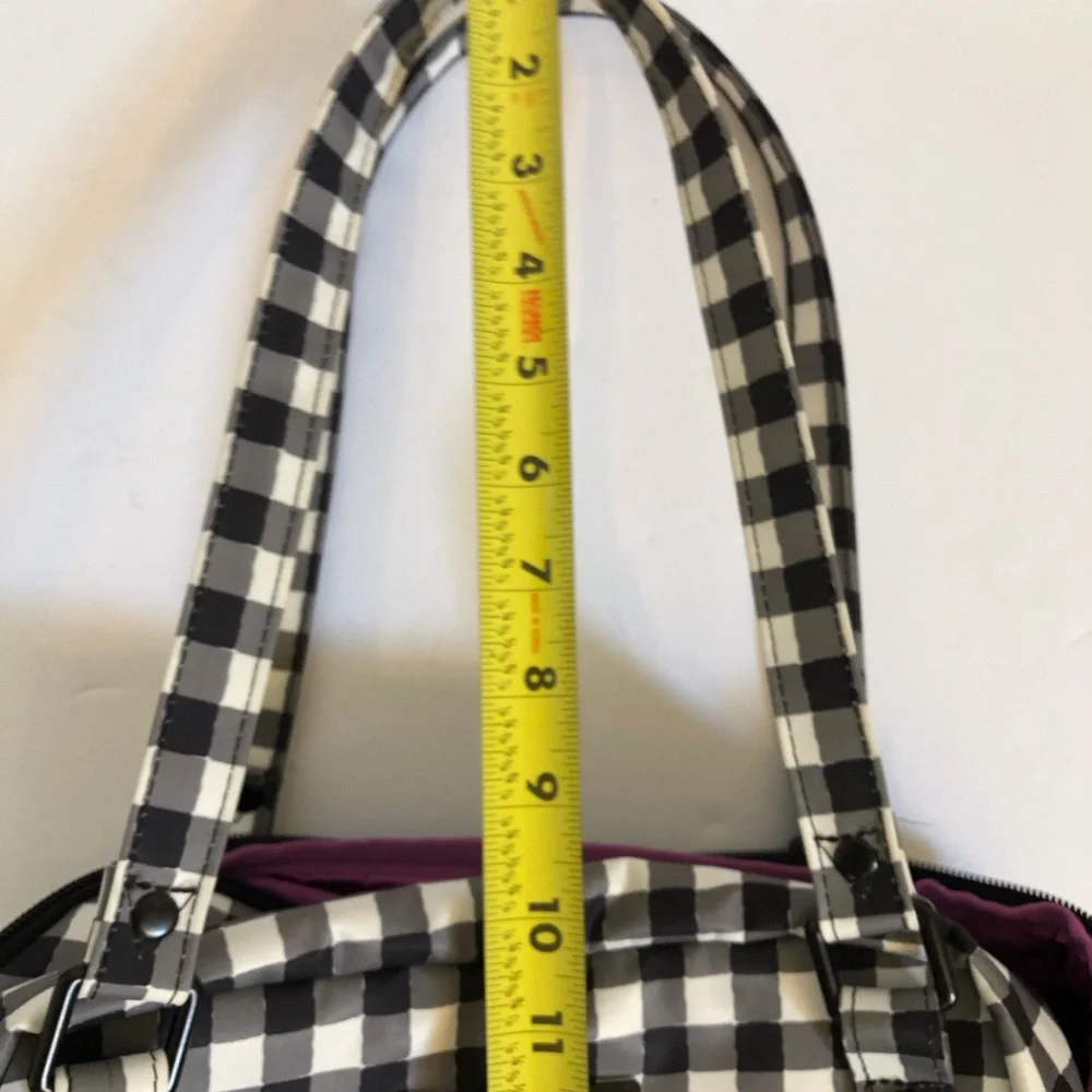 Ju-Ju-Be Black and White Gingham Baby Bag